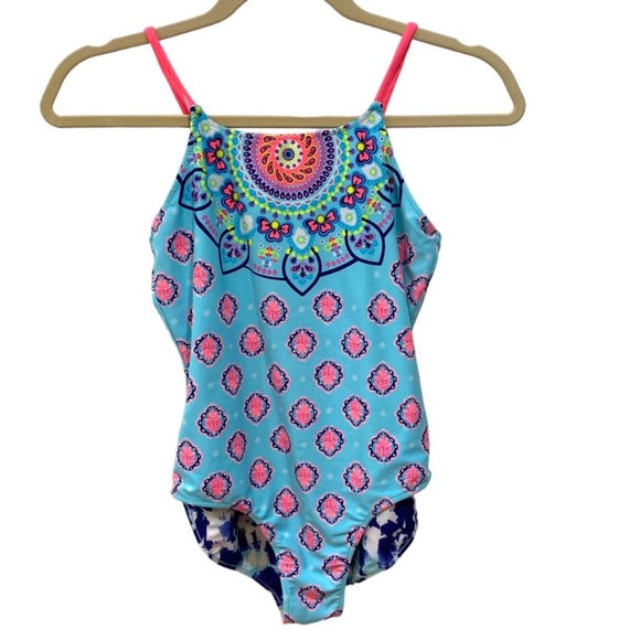 Girls Surf Magic Reversible One Piece